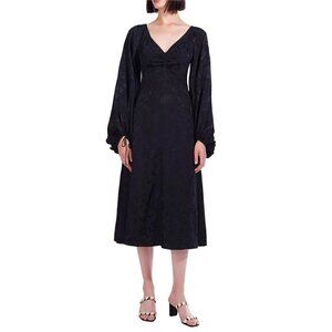 Staud Sofia Midi Dress, Black,‎ Size 0, New with Tag